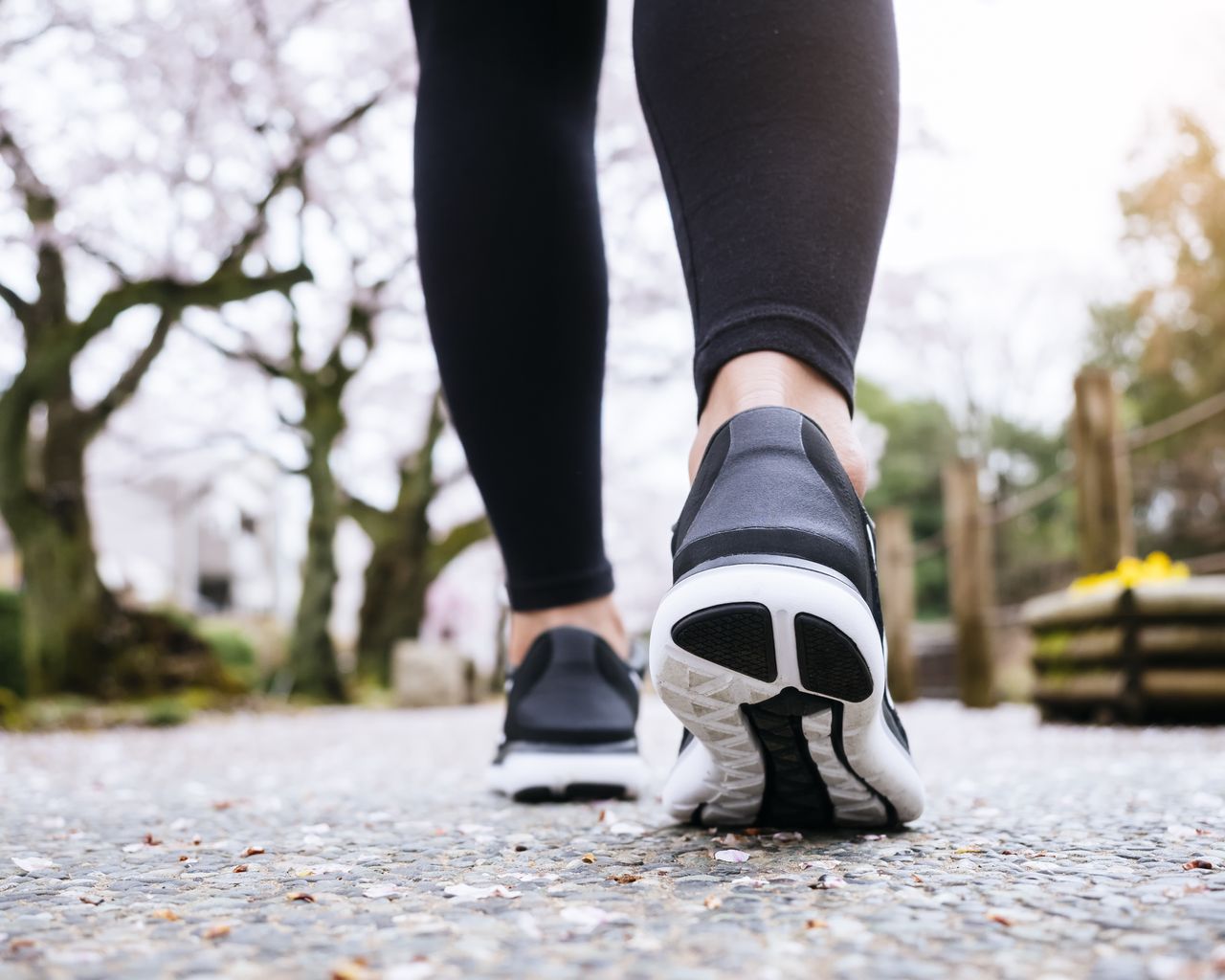 Woman walking.