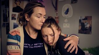 Kate Winslet as Ruth and Mia Threapleton as Freya in I Am Ruth