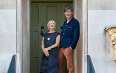 Man and woman on front porch