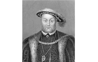 An engraving of King Henry VIII