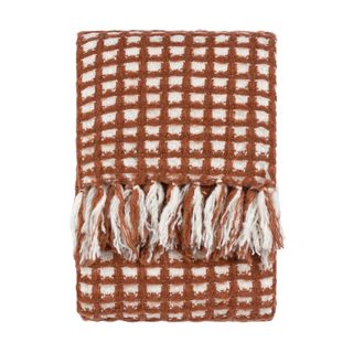 Toasty Fringe Waffle Throw