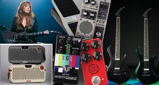 MusicRadar monthly guitar gear roundup, ft. Lzzy Hale's signature Epiphone Explorer Custom, plus new gear from Hotone, Gibson, JHS Pedals, Death By Audio and more