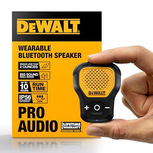 DEWALT Wearable Bluetooth Speaker