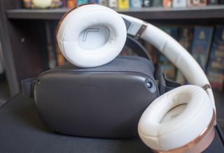 Oculus Quest with headphones
