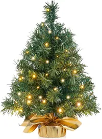 JOIEDOMI Small Tabletop Christmas Tree 