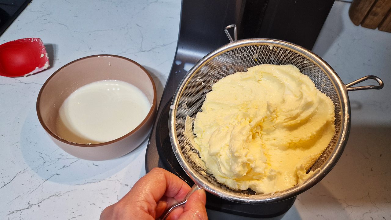 Making butter in the Ooni Halo Pro stand mixer