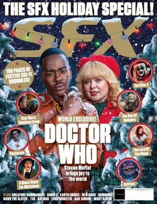 Ncuti Gatwa and Nicola Coughlan on the cover of SFX issue 386.