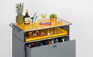 USM proved that it's not just about storage solutions with a limited edition range of bar carts, created specially with some of New York's biggest mixology names