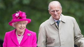 Queen Elizabeth II and Prince Philip, Duke of Edinburgh during "The Patron's Lunch" celebrations for The Queen's 90th birthday