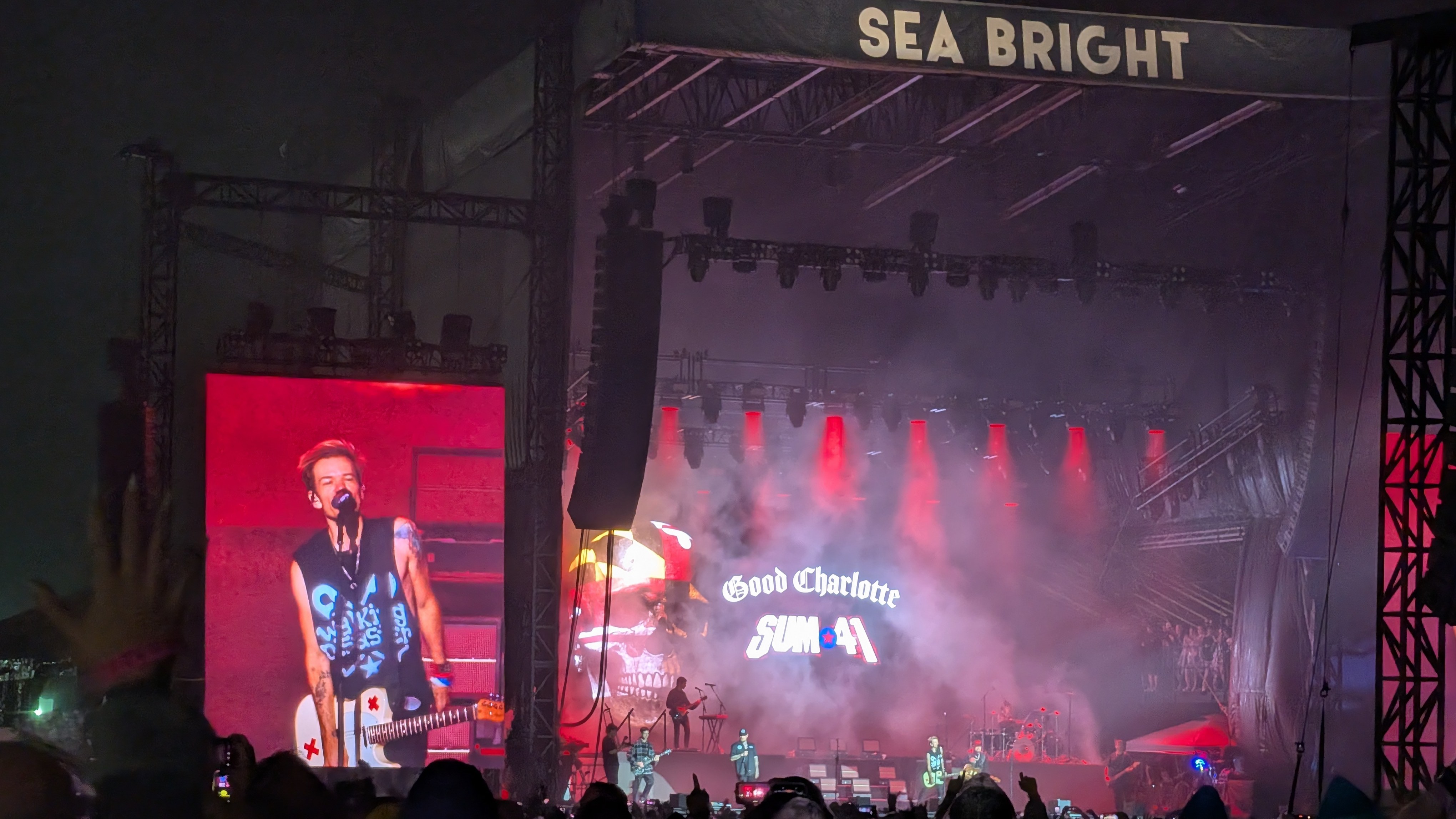 Good Charlotte and Sum 41 at concert taken on Pixel 10 Pro