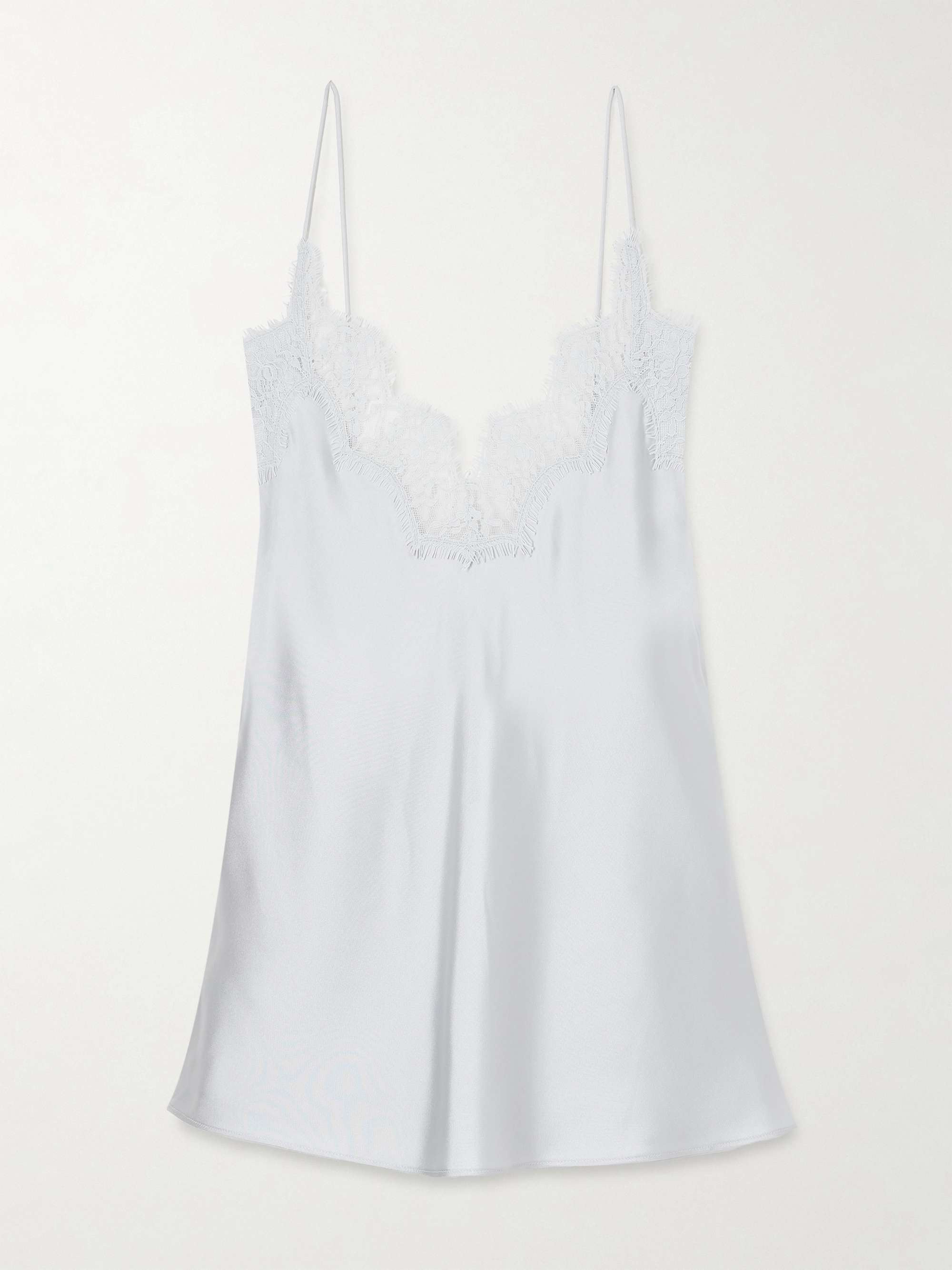 Lace-Trimmed Silk Camisole