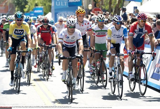 Race leader Bradley Wiggins (Team Sky) during Stage 7