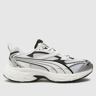 Puma Morphic Base Trainers in White & Black