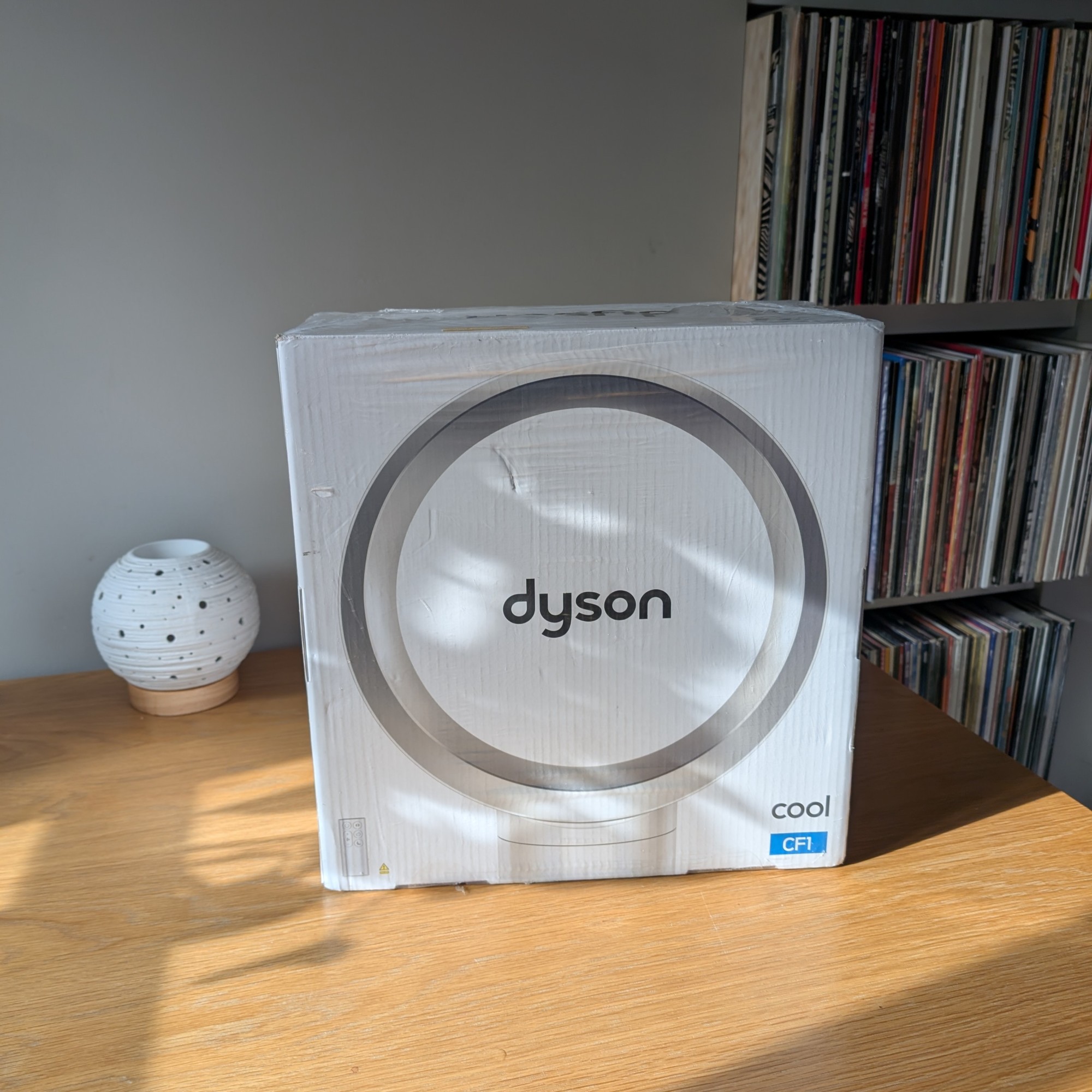 Dyson Cool CF1 fan during home testing