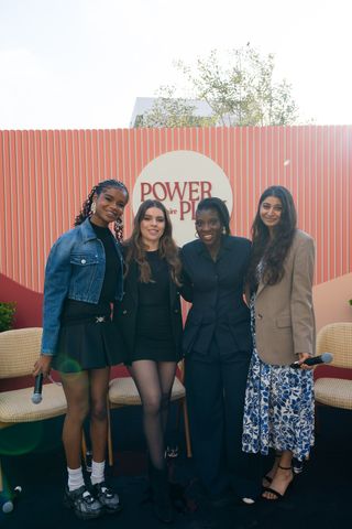 Marley Dias, Daniella Pierson, Nikki Ogunnaike, and Shilpa Yarlagadda at Marie Claire's Power Play event