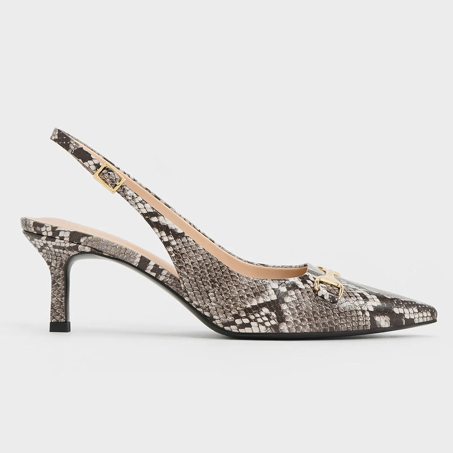 Charles & Keith Snake Print Shoes
