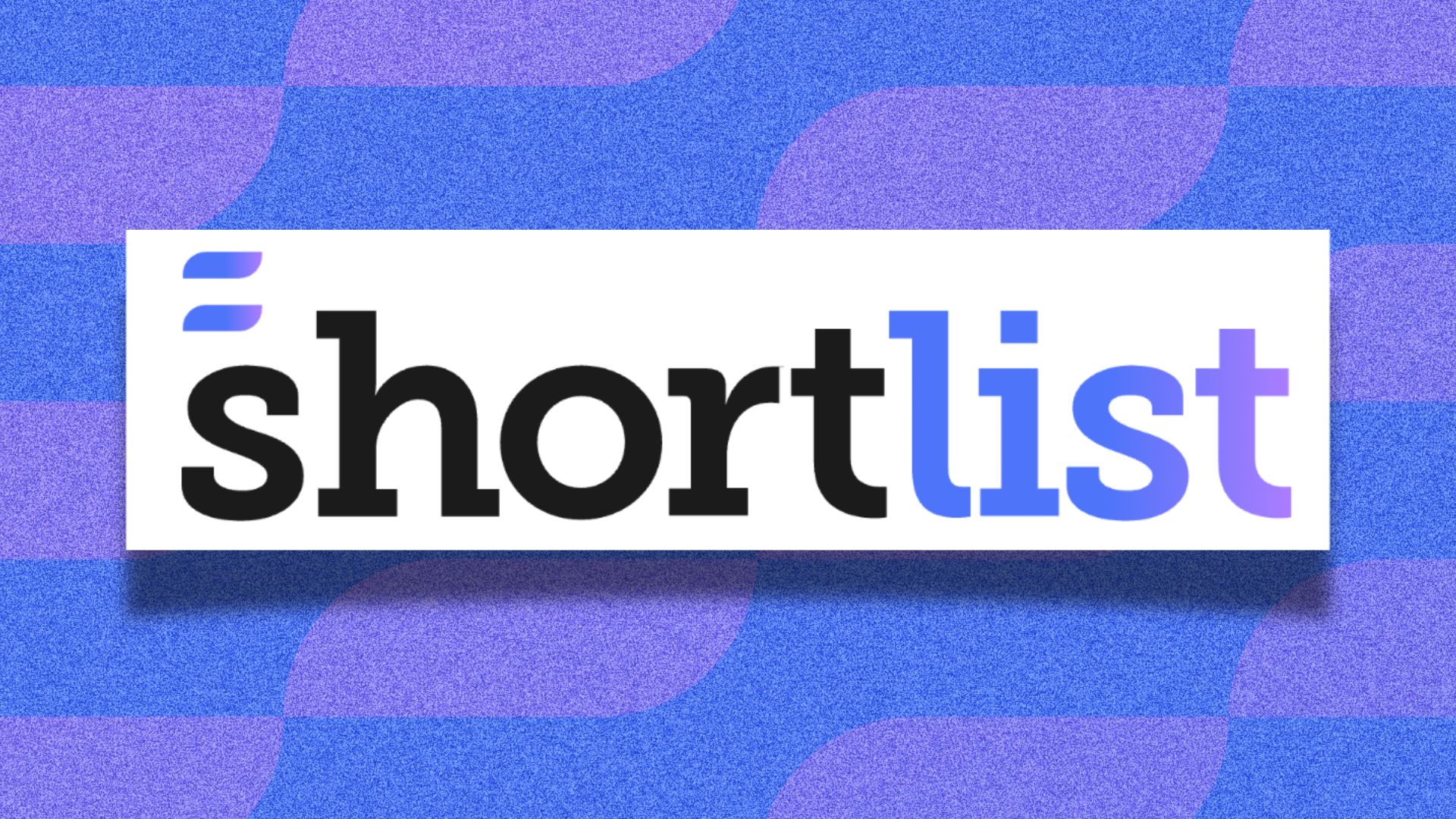 The Shortlist logo on a patterned background