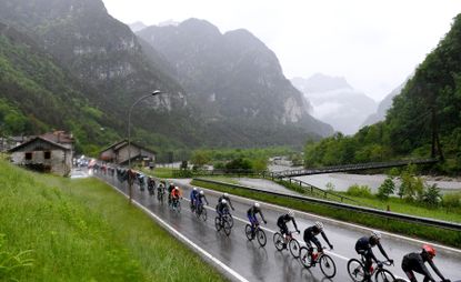 The Giro d'Italia peloton 