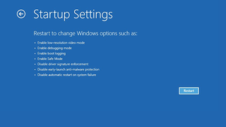 The Windows 10 safe mode user interface