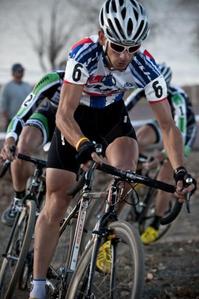 Davide Frattini (Fuji) hanging out at the front of the race.
