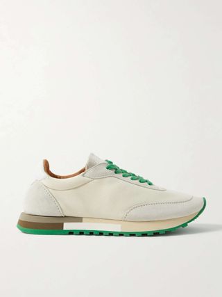 Owen Color-Block Mesh and Suede Sneakers