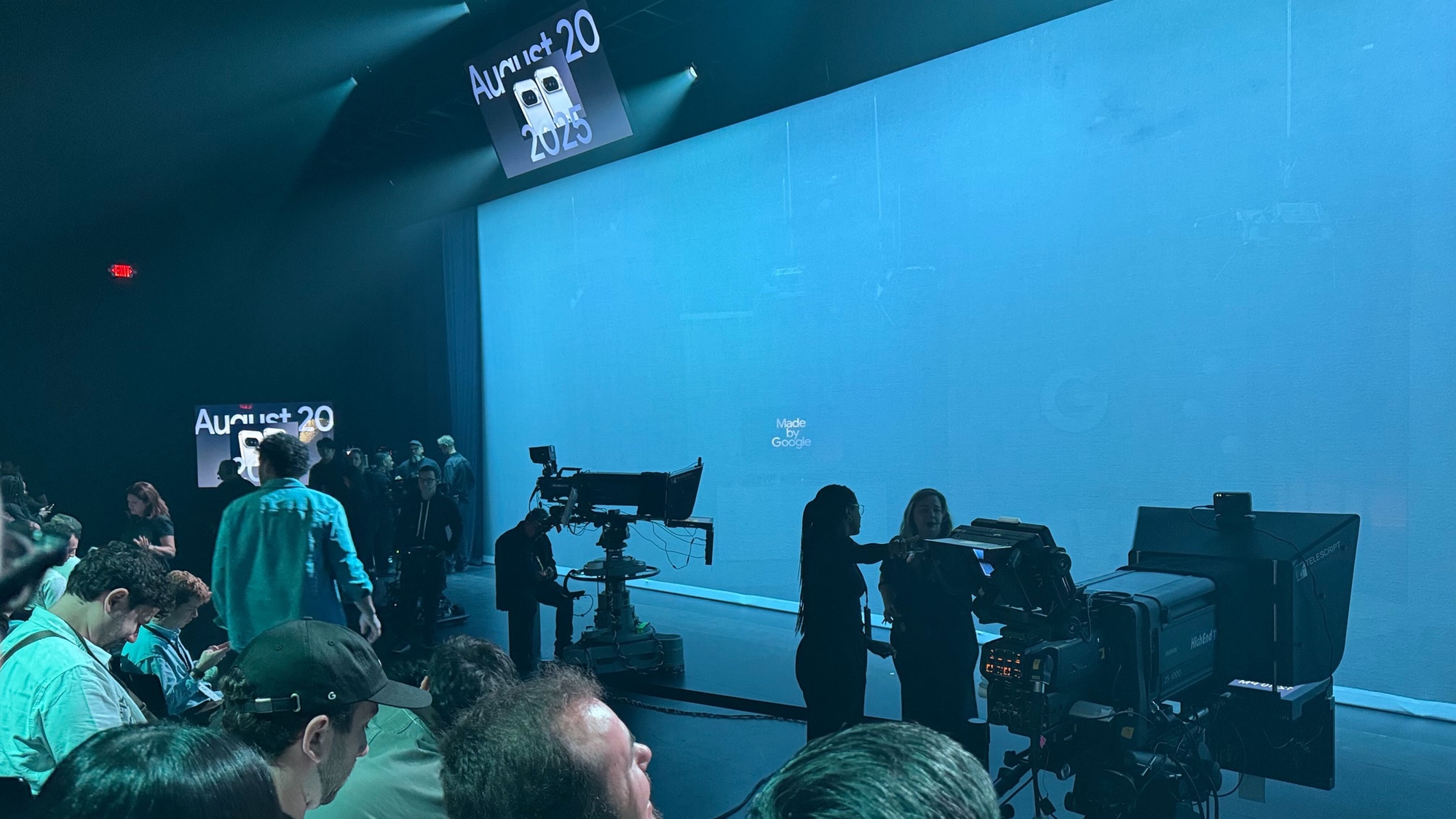 Made by Google event backstage