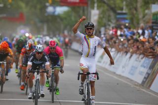 Fernando Gavira wins Stage 1 of the 2015 Tour de San Luis from Mark Cavendish and Sacha Modolo