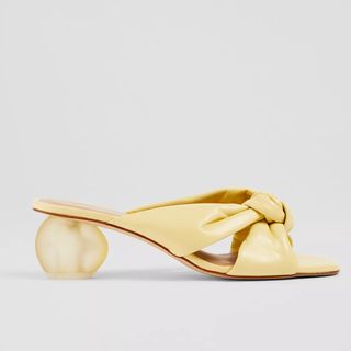 L.K.Bennett Jolene Yellow Leather Sandals
