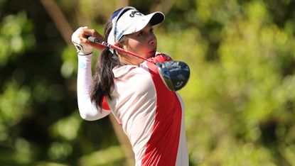 Jeeno Thitikul takes a shot at the CME Group Tour Championship