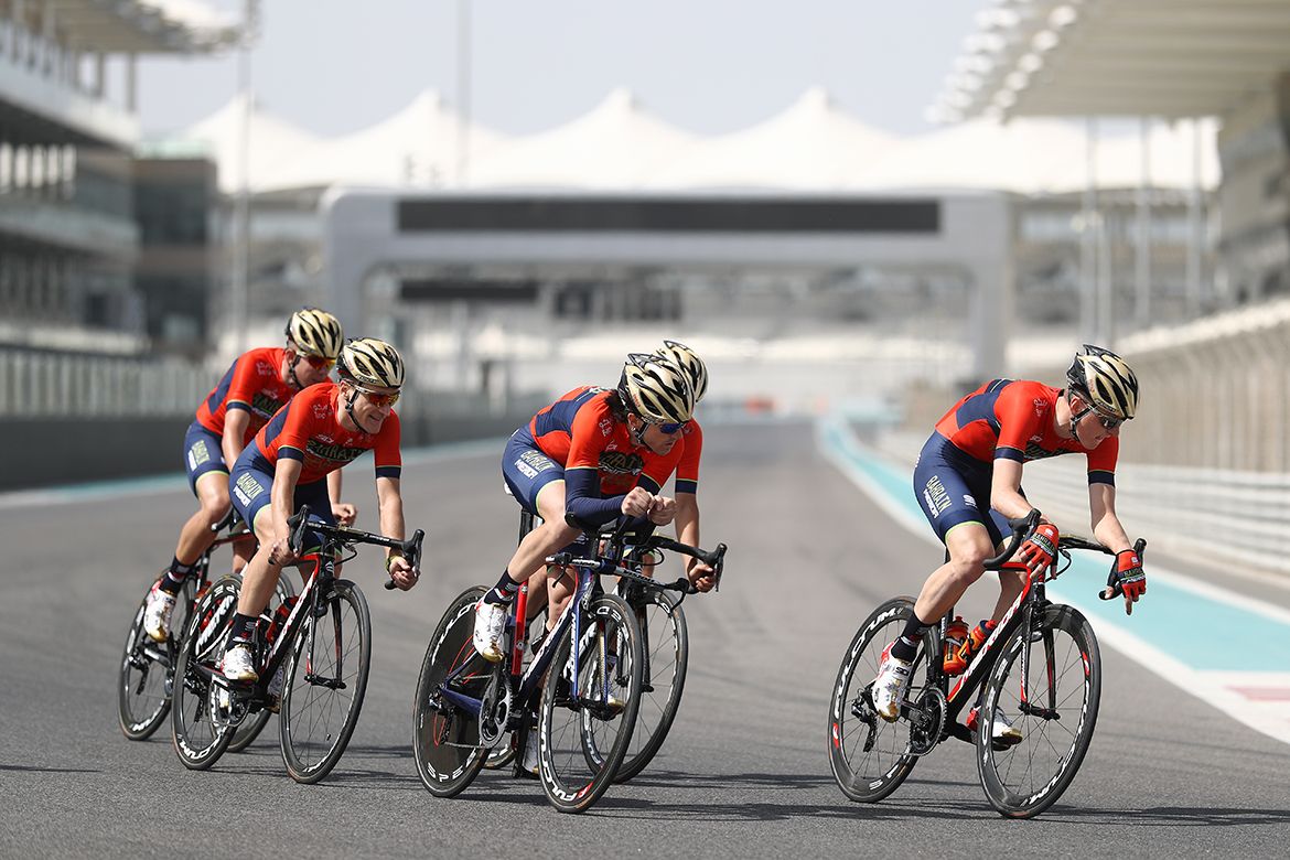 Riders tested their legs and time trial bikes
