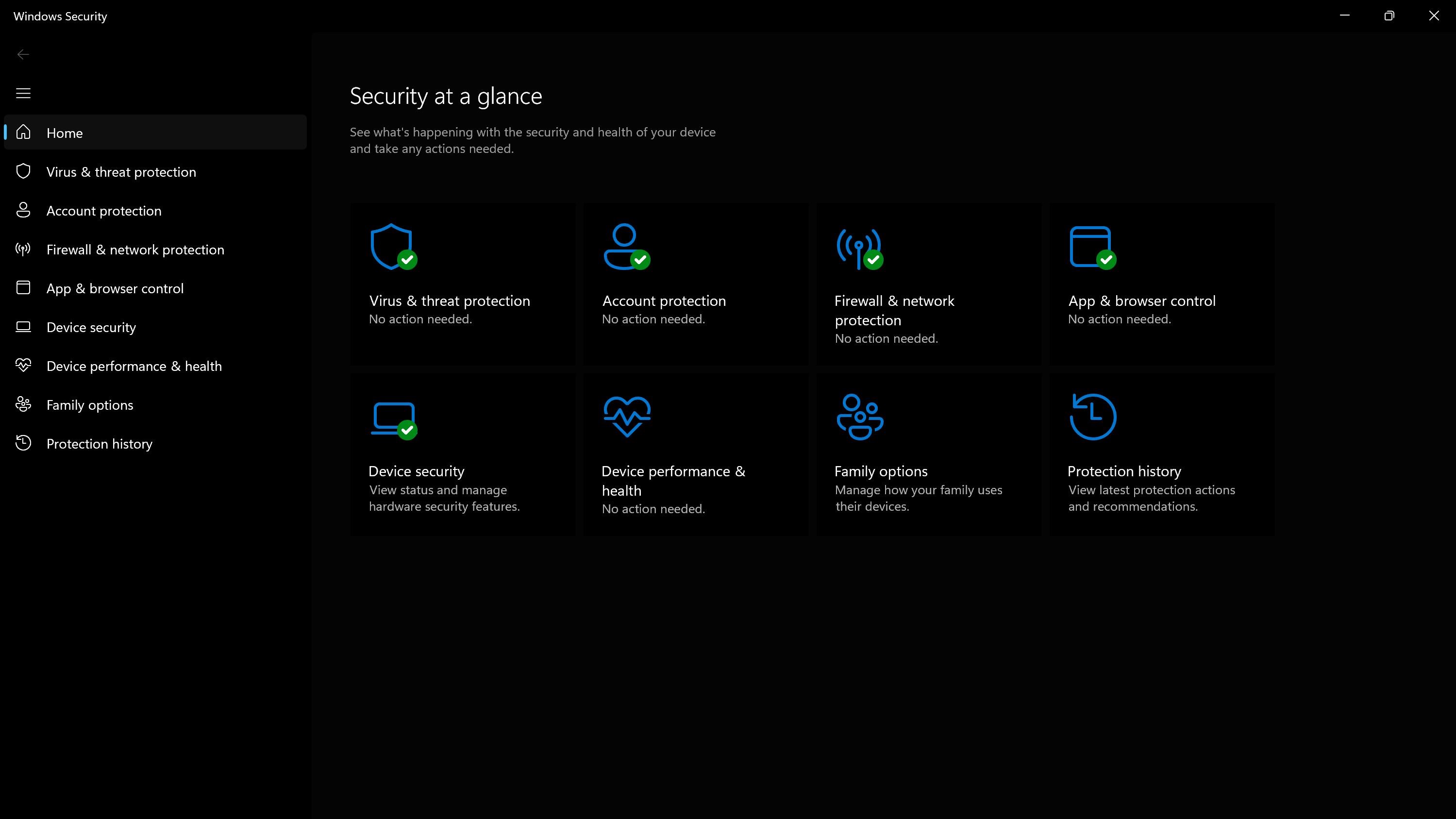 Изображение приложения безопасности Windows
