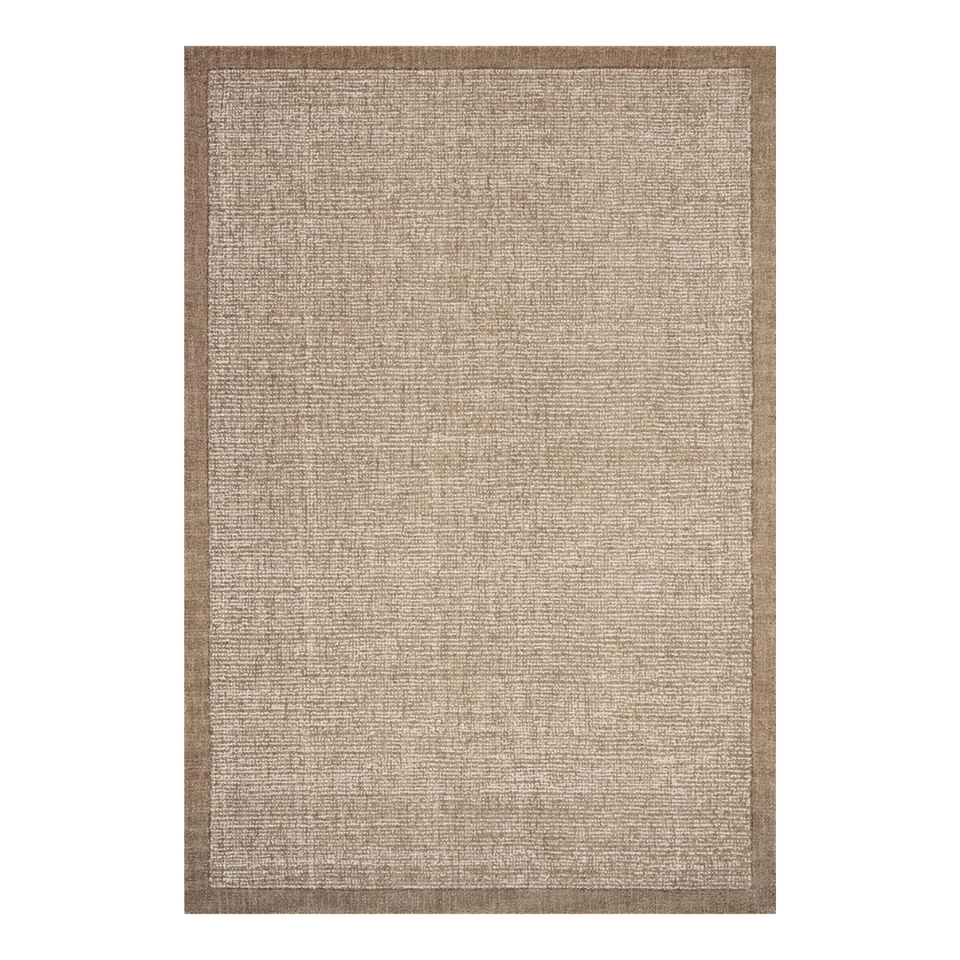 Loloi Magnolia Home by Joanna Gaines Henley Collection Hny-01 Ivory/brown 7'-9" X 9'-9" Area Rug