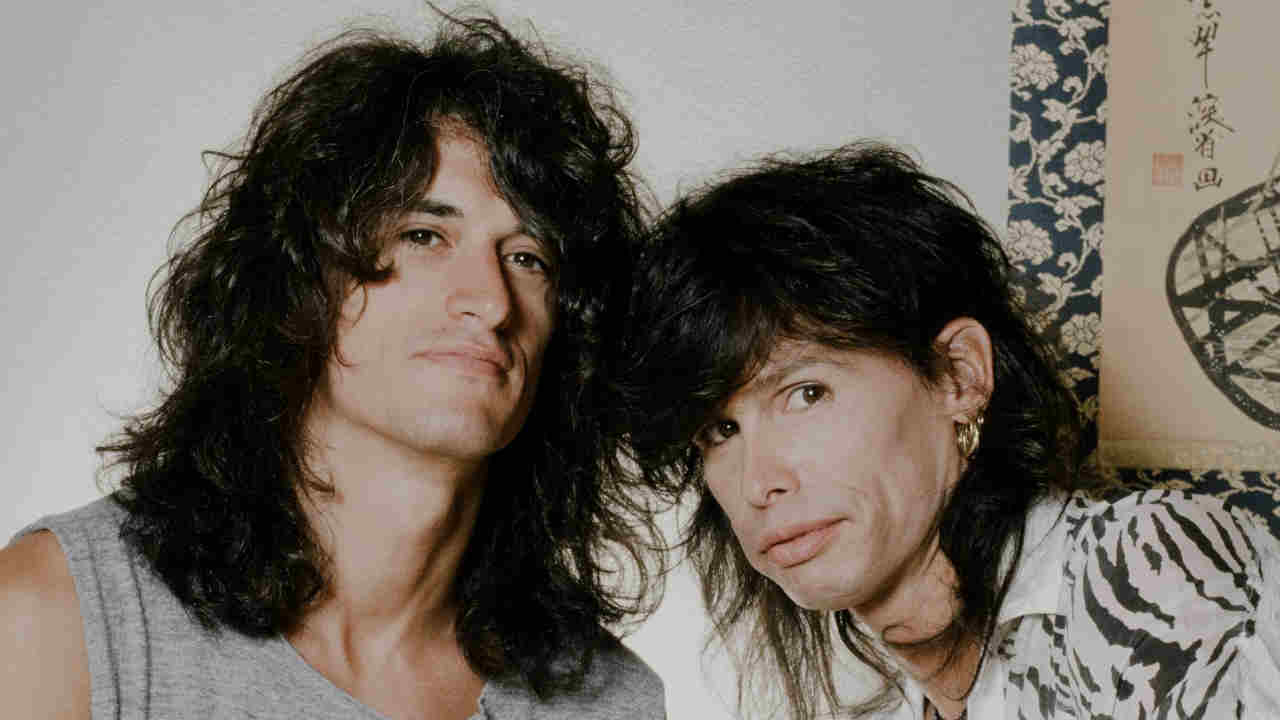 Aerosmith’s Joe Perry and Steven Tyler in 1988