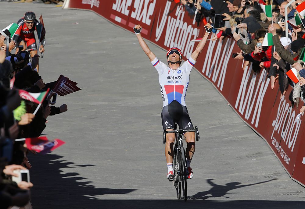 Zdenek Stybar (Etixx-Quickstep) wins the 2015 Strade Bianche