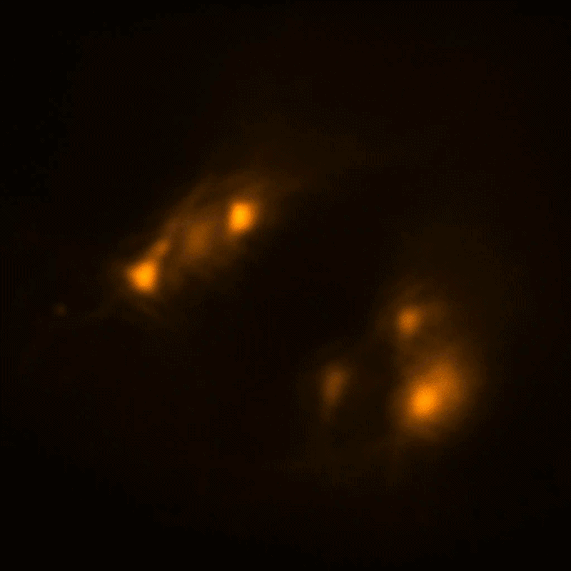 A series of golden neurons light up across a dark background.
