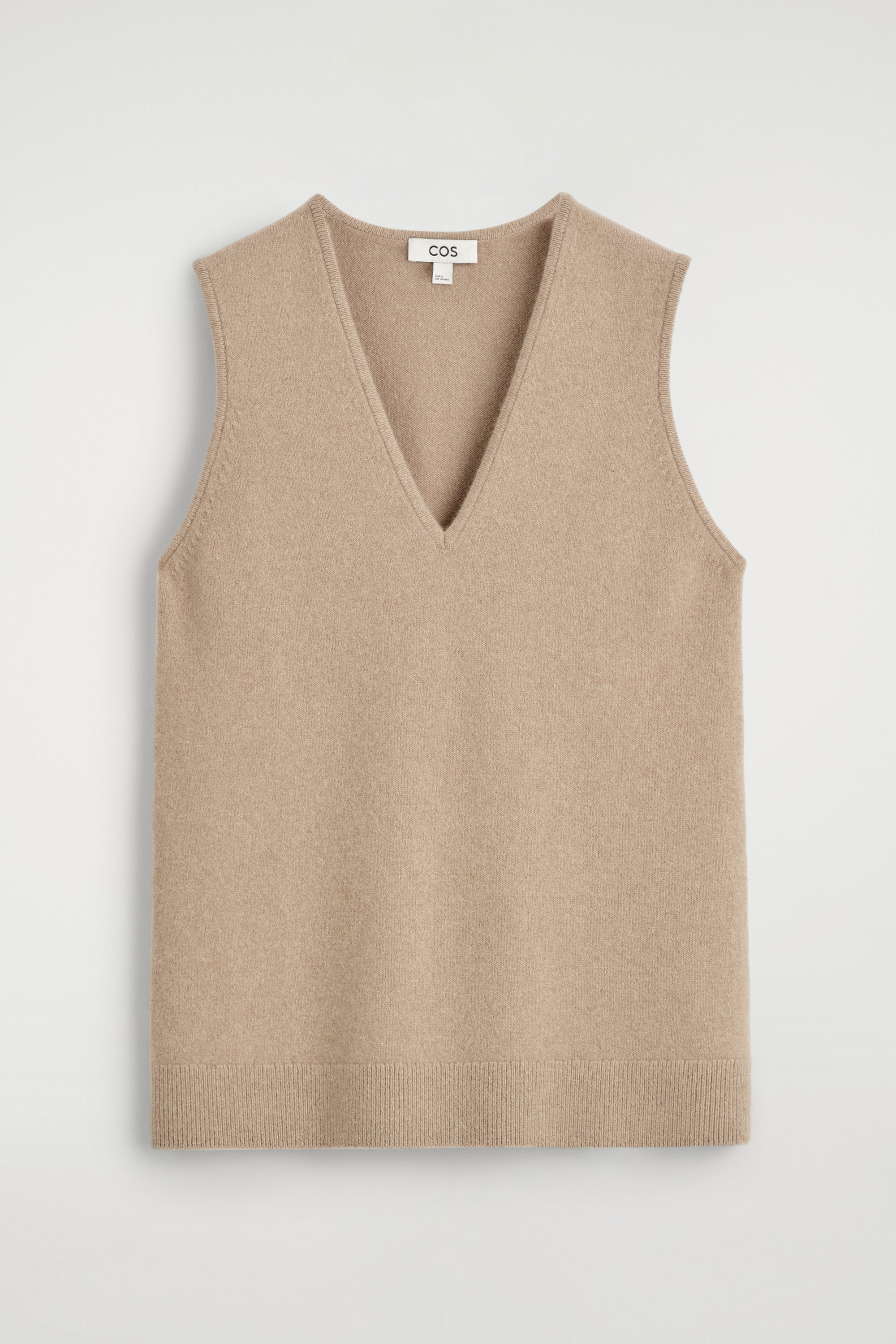 Wool V-Neck Tunic Vest