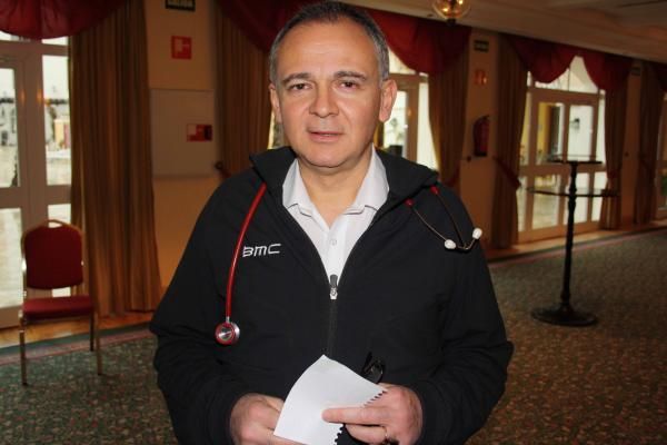 Dr Max Testa, BMC's team doctor.