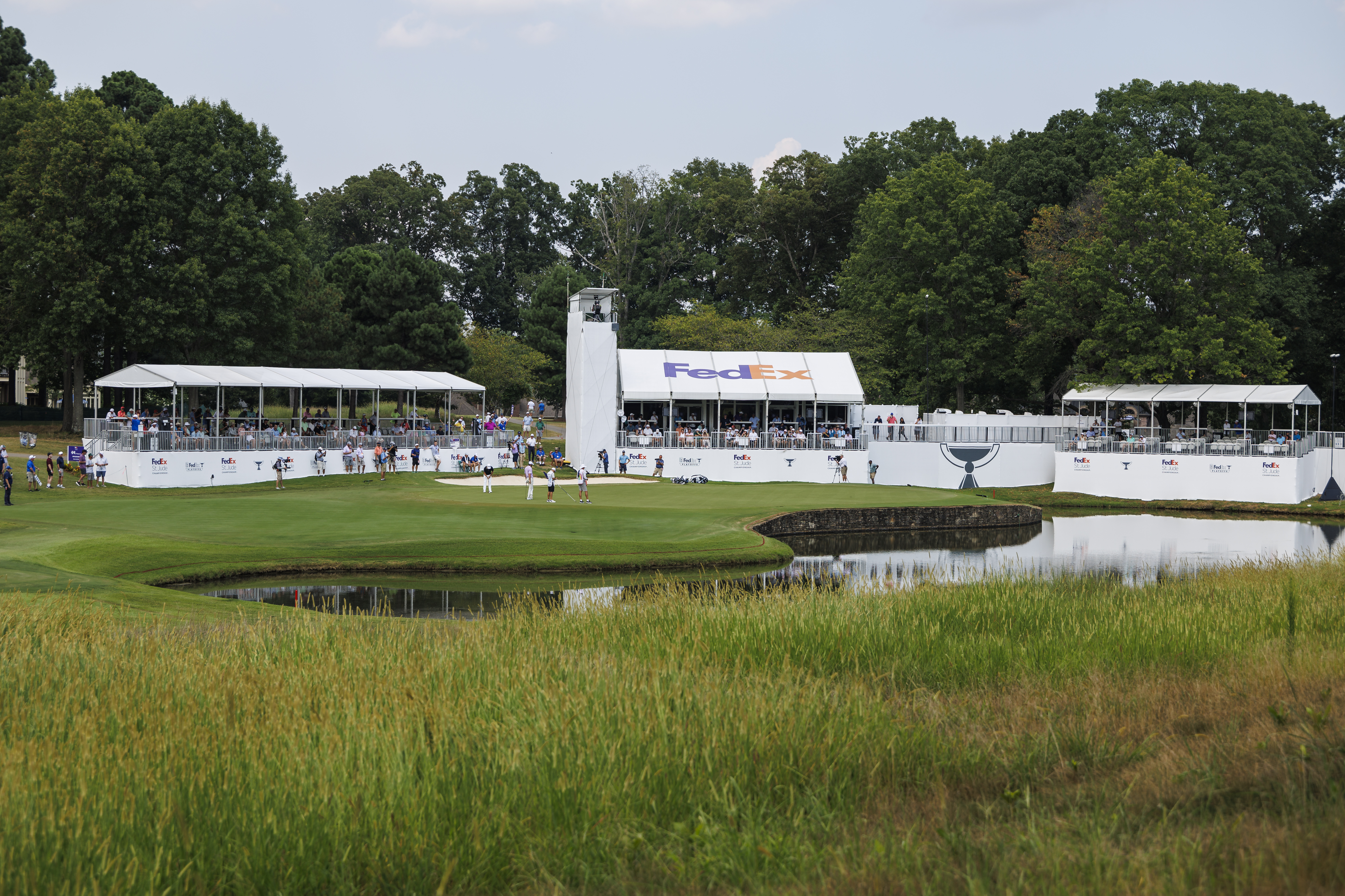 A general view of the 14th hole at TPC Southwind