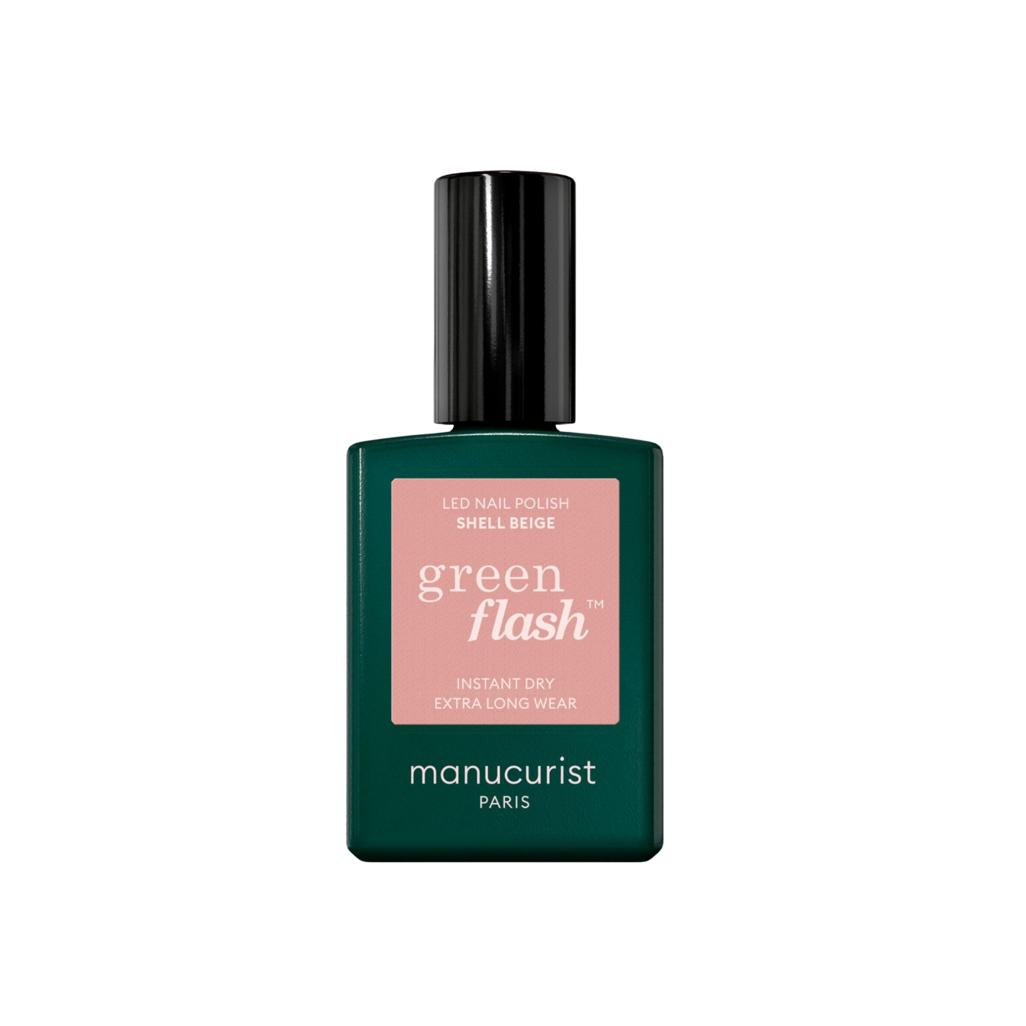 Green Flash Led Gel Nail Polish, Non-Toxic Nail Polish - Shell Beige (a Pinky Beige)