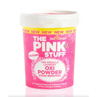 A tub of The Pink Stuff oxi stain remover