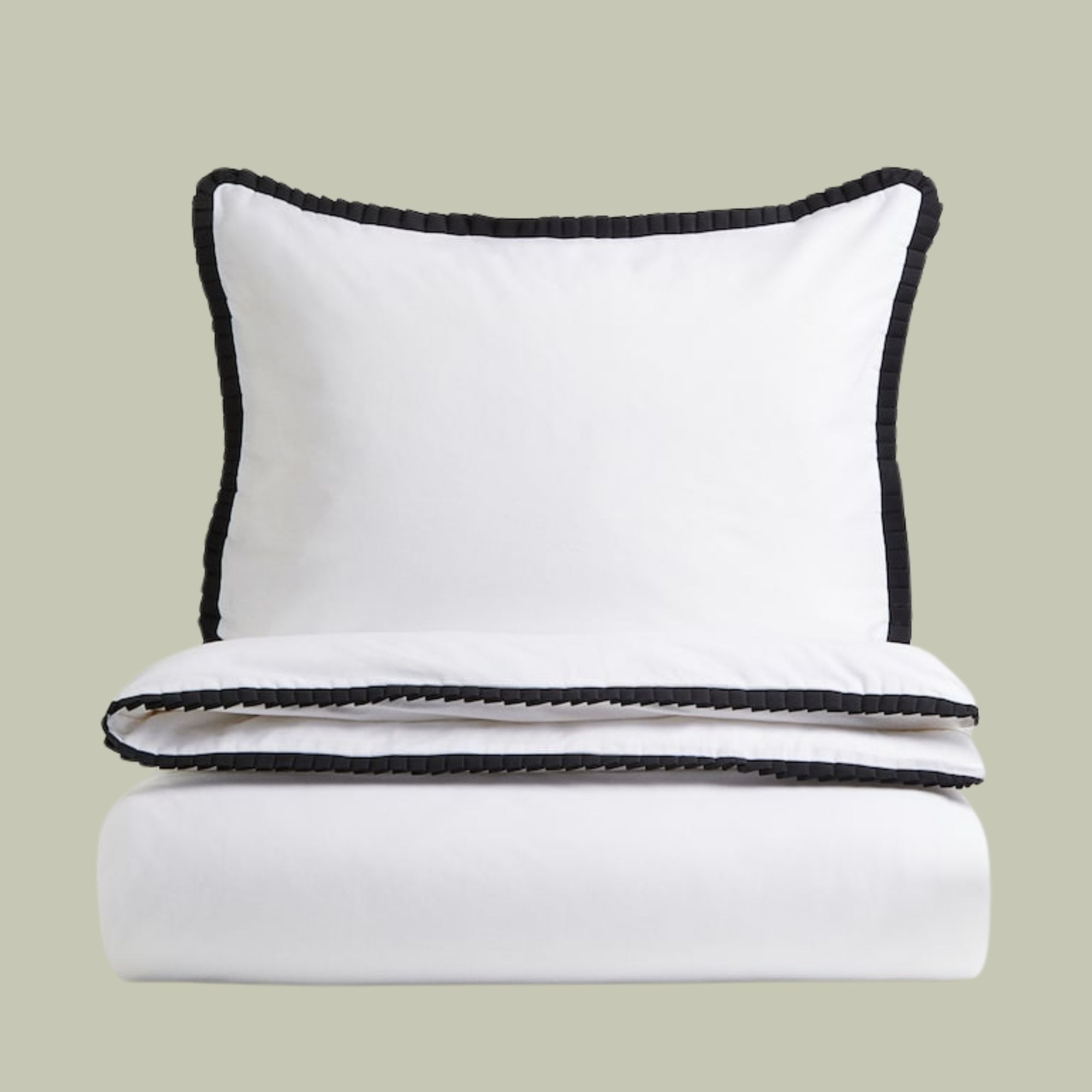 H&M, Pleated Single Duvet Cover Set