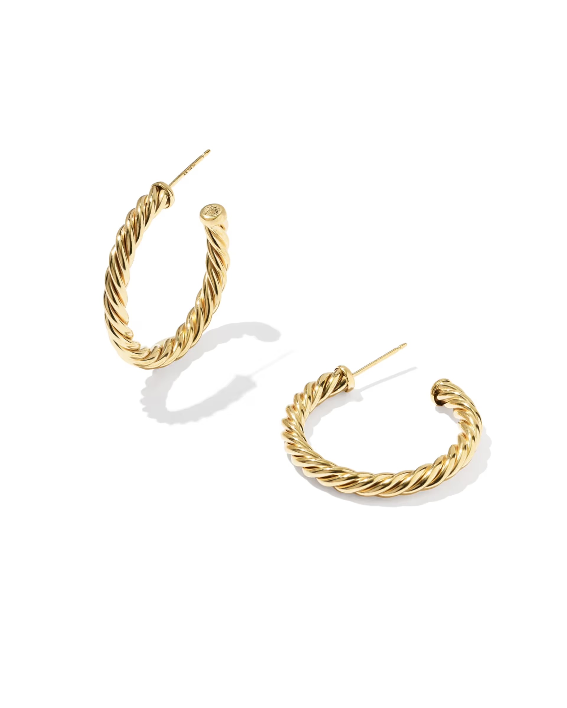 Kendra Scott, Victoria Thick Twist 14k Gold-Filled Hoop Earrings