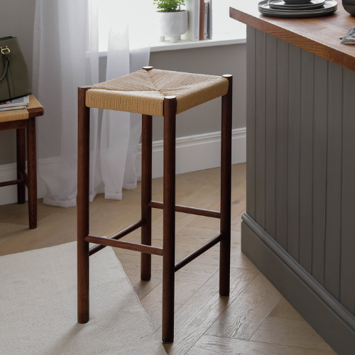 Habitat Hanna Oak Counter Stool - Walnut
