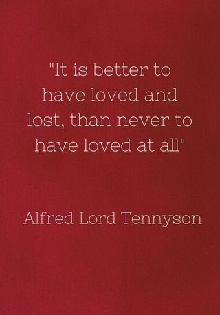 Quote by Alfred Lord Tennyson about love, included as part of a round up of the best love quotes