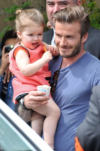 David Beckham & Harper Beckham