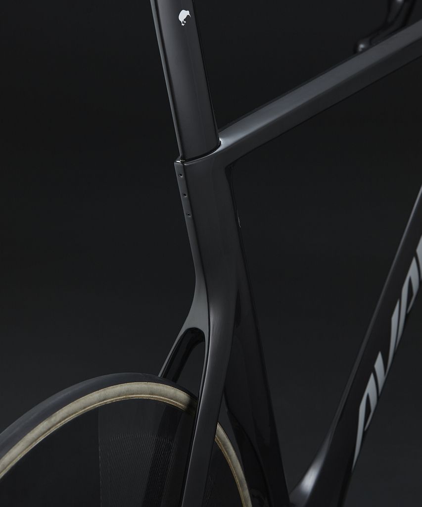 A smooth rear end to the frame includes a hidden set clamp