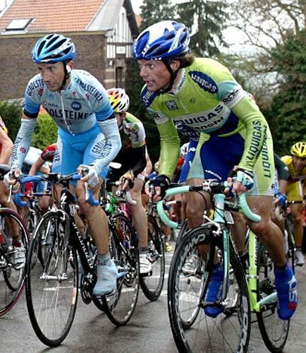 Rebellin and Di Luca side by side