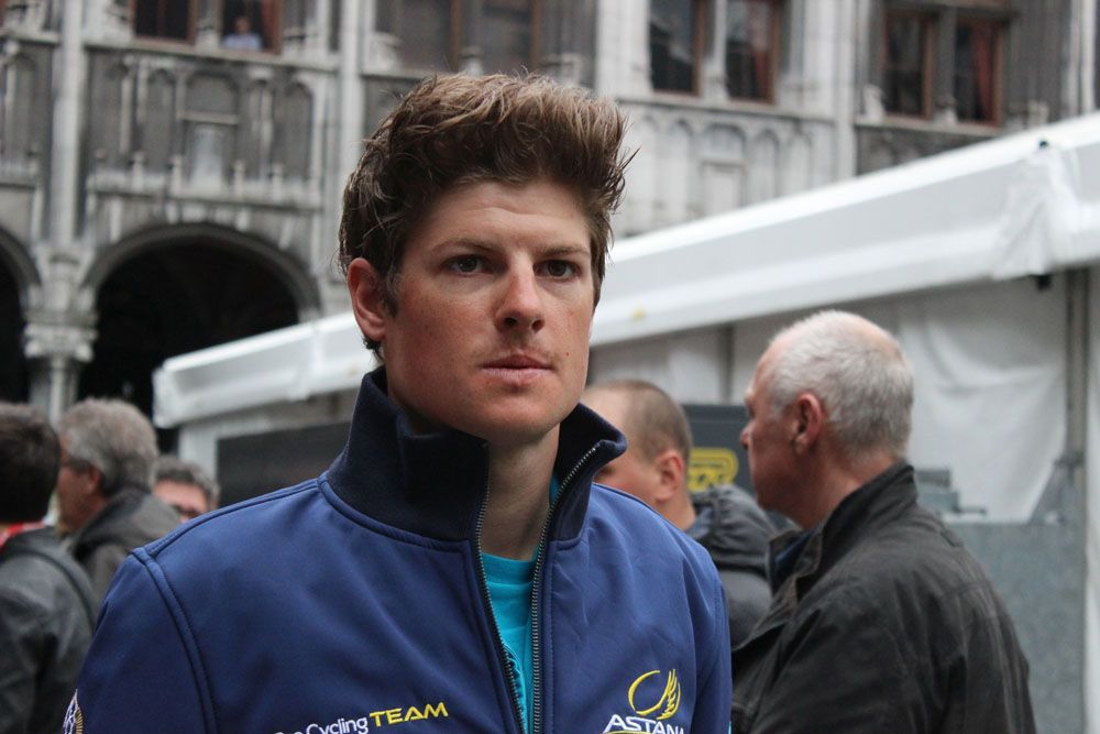Jakob Fuglsang at the team presentation