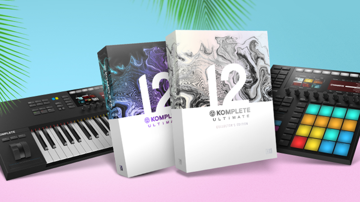 MIDI keyboard, music software and Maschine