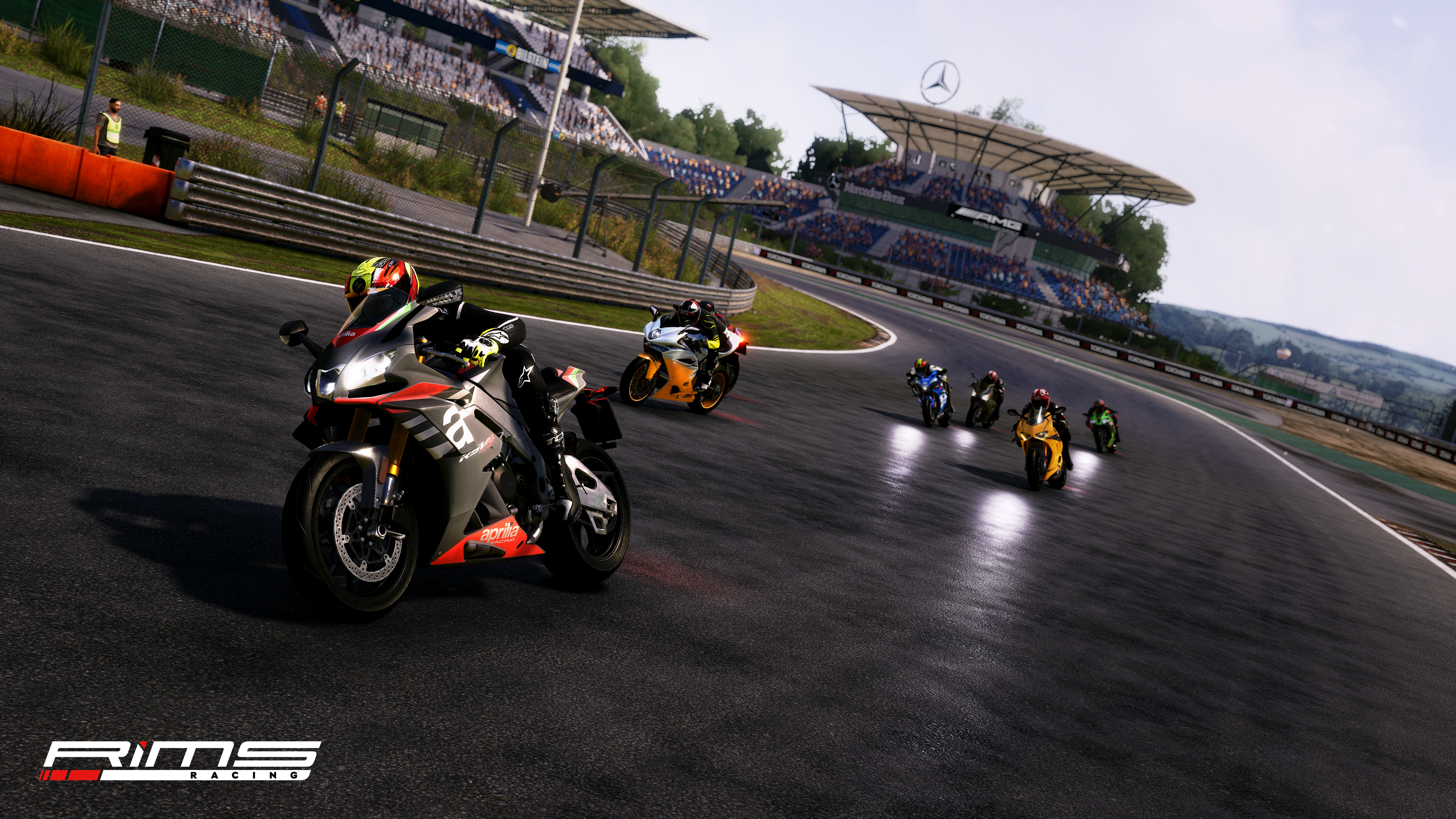 Motorcycle racing screenshot.